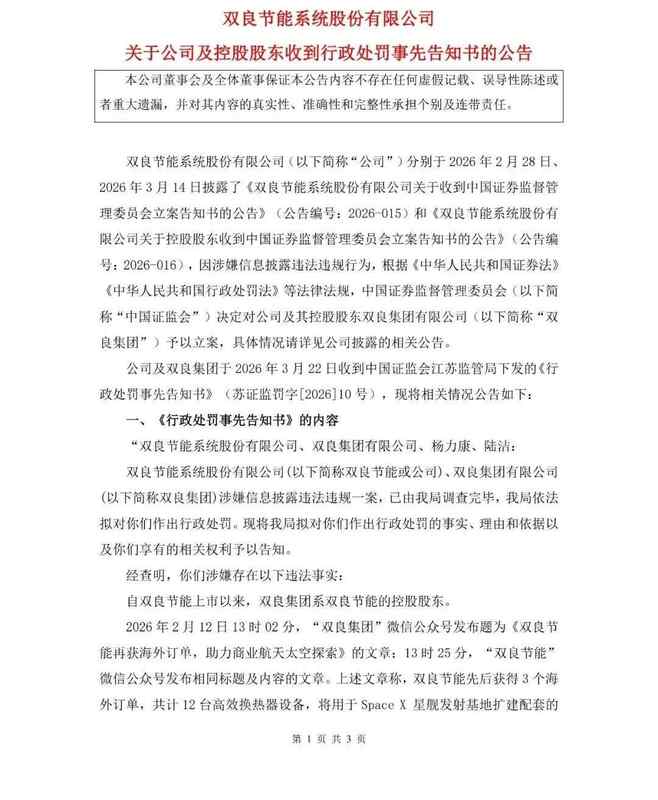 新能源上市公司微信发文引热议;SpaceX相关订单澄清后股价调整;监管部门依法作出处罚决定。 股票财经 新能源上市公司微信发文引热议;SpaceX相关订单澄清后股价调整;监管部门依法作出处罚决定。 股票财经
