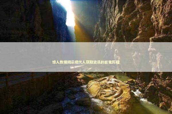 惊人数据揭示现代人获取资讯的巨变历程