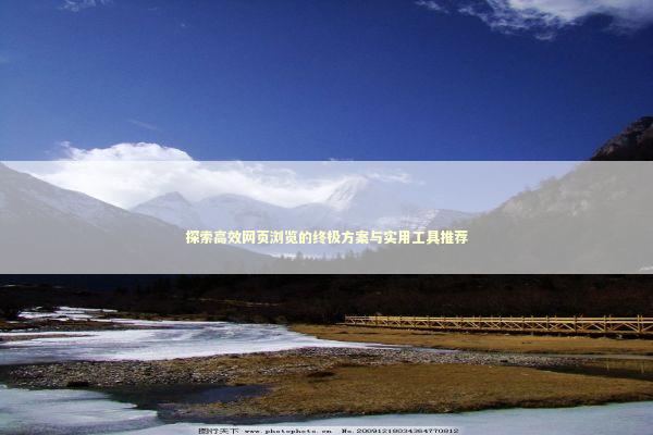 探索高效网页浏览的终极方案与实用工具推荐